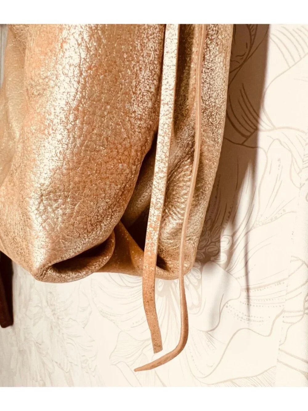 Hobo Lindley Metallic Leather Shoulder Bag With Braided Strap & Tassels Sandlewo